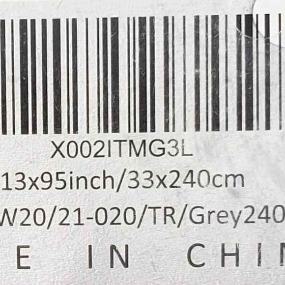 Grey Striped Linen Table Runner 13 x 95 Cloth Rustic Country Eco-Friendly New - Picture 7 of 7